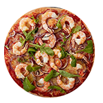 Prawn & Mushroom Pizza 
